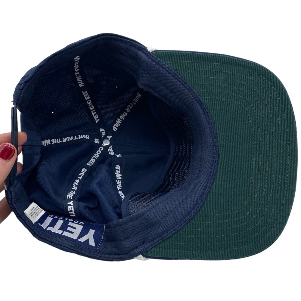 Yeti Hat Blue White Unisex Baseball Casual Womens Mens Adjustable Cap One Size - Picture 6 of 10